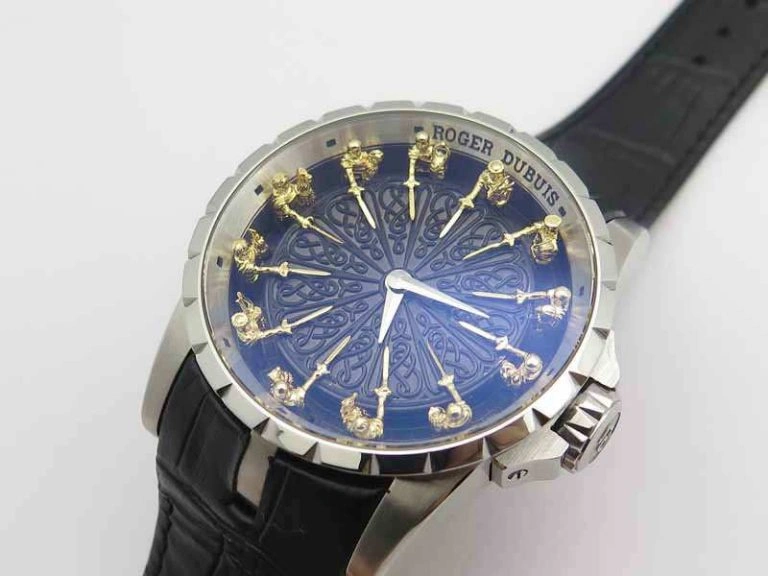 Excalibur RDDBEX0495 SS Black Dial On Black Leather Strap AllSeason 9616