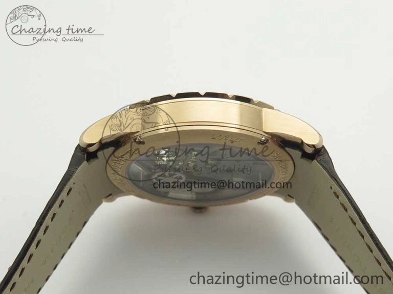 Lightweight Excalibur Rddbex0392 RG BBR Best Edition Skeleton Dial on Brown Leather Strap A2136 Tourbillon 9610