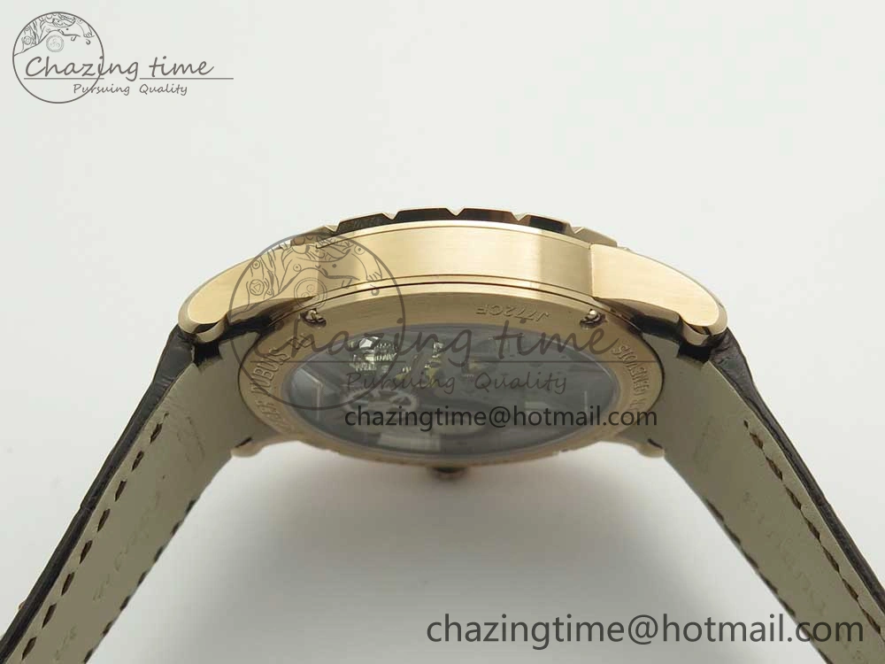 Lightweight Excalibur Rddbex0392 RG BBR Best Edition Skeleton Dial on Brown Leather Strap A2136 Tourbillon 9610
