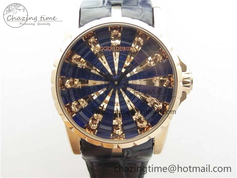 Lightweight Excalibur Rddbex0392 RG BBR Best Edition Skeleton Dial on Brown Leather Strap A2136 Tourbillon 9610