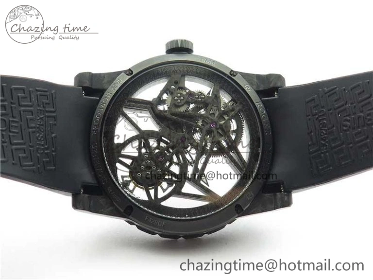 Excalibur Rddbex0393 FC BBR Best Edition Skeleton Dial on Black Rubber Strap A2136 Tourbillon V MultiPurpose 9589