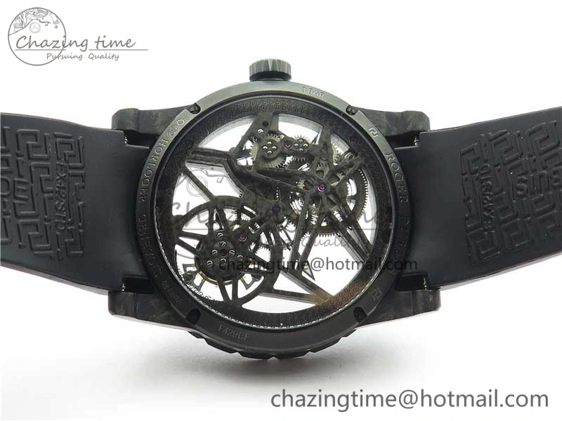 Excalibur Rddbex0393 FC BBR Best Edition Skeleton Dial on Black Rubber Strap A2136 Tourbillon V MultiPurpose 9589