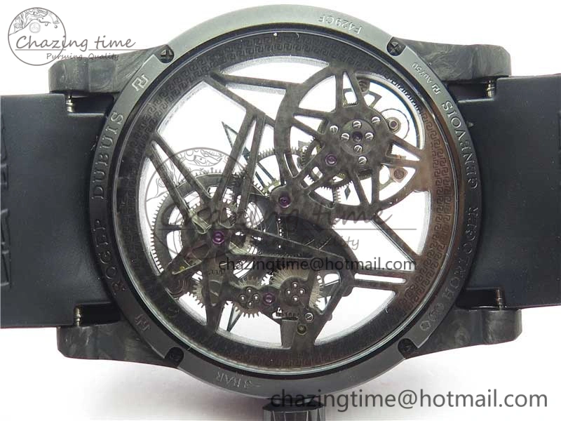 Excalibur Rddbex0393 FC BBR Best Edition Skeleton Dial on Black Rubber Strap A2136 Tourbillon V MultiPurpose 9589