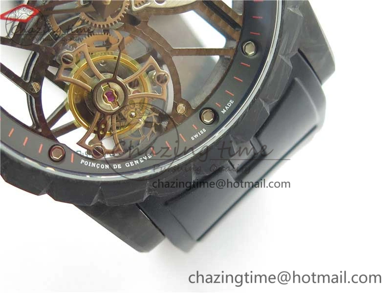 Excalibur Rddbex0393 FC BBR Best Edition Skeleton Dial on Black Rubber Strap A2136 Tourbillon V MultiPurpose 9589