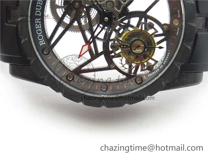 Excalibur Rddbex0393 FC BBR Best Edition Skeleton Dial on Black Rubber Strap A2136 Tourbillon V MultiPurpose 9589