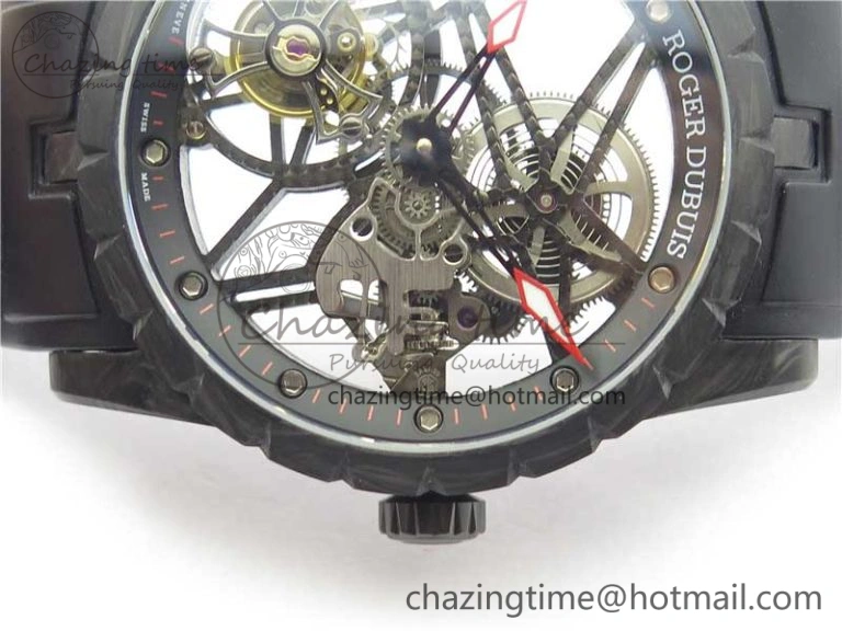 Excalibur Rddbex0393 FC BBR Best Edition Skeleton Dial on Black Rubber Strap A2136 Tourbillon V MultiPurpose 9589