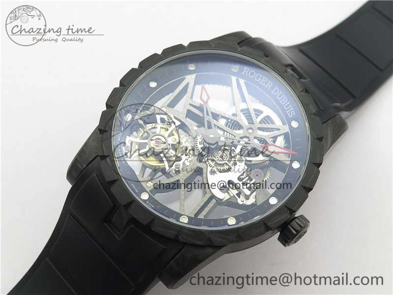 Excalibur Rddbex0393 FC BBR Best Edition Skeleton Dial on Black Rubber Strap A2136 Tourbillon V MultiPurpose 9589