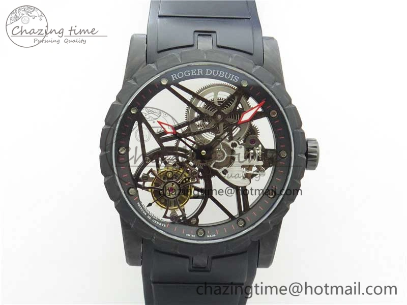 Excalibur Rddbex0393 FC BBR Best Edition Skeleton Dial on Black Rubber Strap A2136 Tourbillon V MultiPurpose 9589