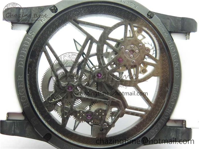 Fashionable Excalibur Rddbex0393 FC BBR Best Edition Skeleton Dial on White Rubber Strap A2136 Tourbillon V 9591