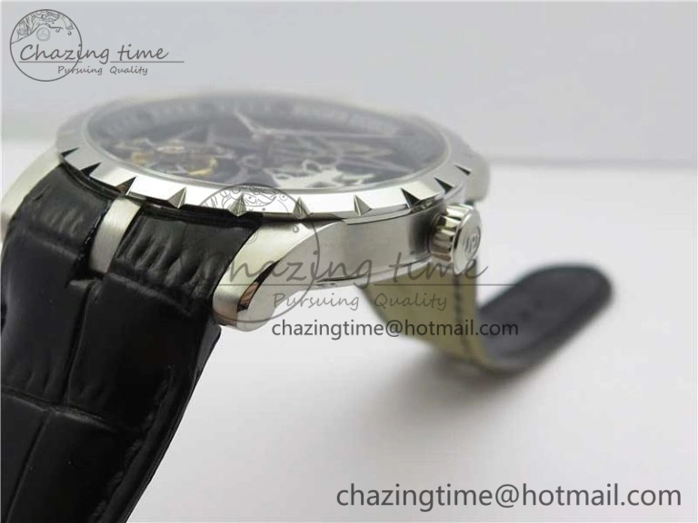 Excalibur Rddbex0393 SS BBR Best Edition Skeleton Dial on Black Leather Strap A2136 Tourbillon V Compact 9594