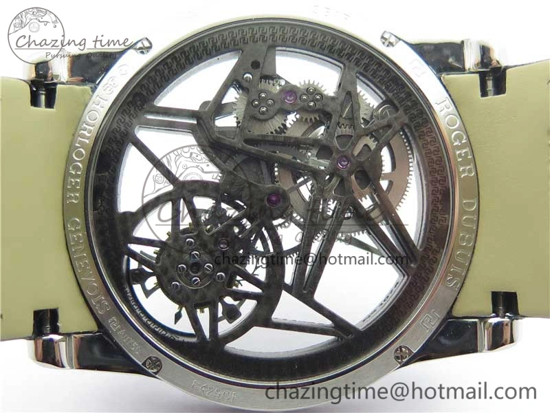 Excalibur Rddbex0393 SS BBR Best Edition Skeleton Dial on Black Leather Strap A2136 Tourbillon V Compact 9594