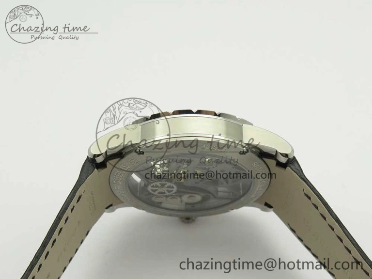 Excalibur Rddbex0393 SS BBR Best Edition Skeleton Dial on Black Leather Strap A2136 Tourbillon EasyCare 9611