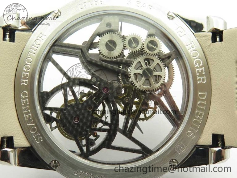 Excalibur Rddbex0393 SS BBR Best Edition Skeleton Dial on Black Leather Strap A2136 Tourbillon EasyCare 9611