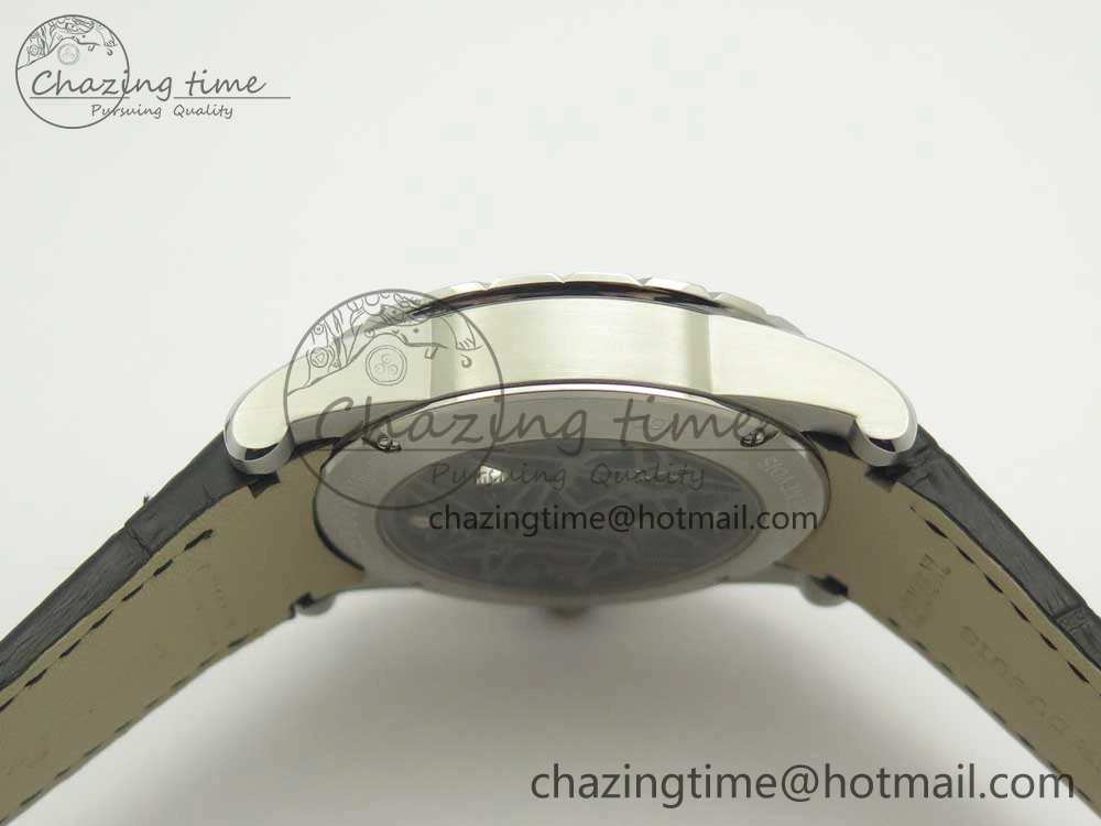 Excalibur Rddbex0393 SS JBF Best Edition Skeleton Dial on Black Leather Strap A2136 Tourbillon Breathable 9607