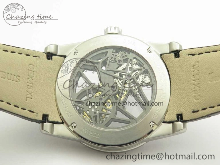 Excalibur Rddbex0393 SS JBF Best Edition Skeleton Dial on Black Leather Strap A2136 Tourbillon Breathable 9607
