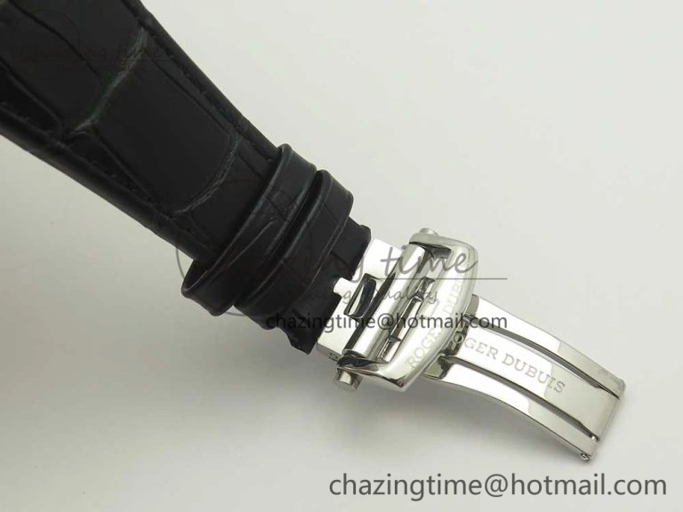 Excalibur Rddbex0393 SS JBF Best Edition Skeleton Dial on Black Leather Strap A2136 Tourbillon Breathable 9607