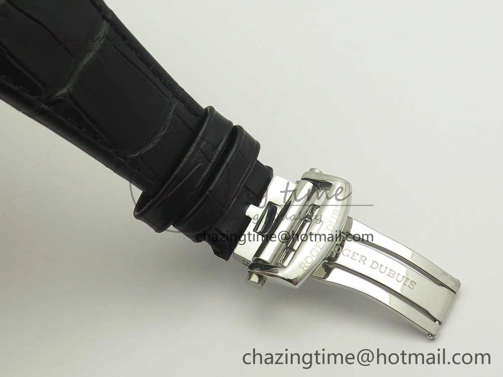 Excalibur Rddbex0393 SS JBF Best Edition Skeleton Dial on Black Leather Strap A2136 Tourbillon Breathable 9607