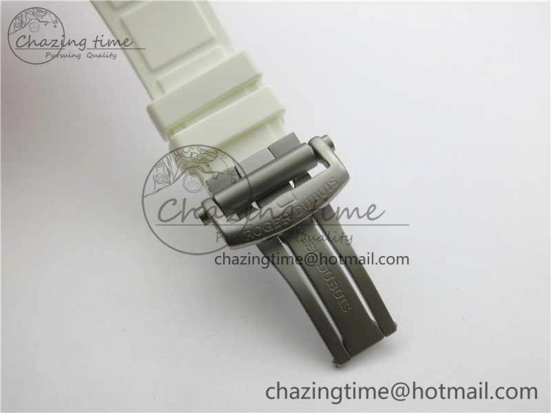Excalibur Rddbex0479 SS JBF Best Edition Skeleton Dial on White Rubber Strap Tourbillon MoistureWicking 9604