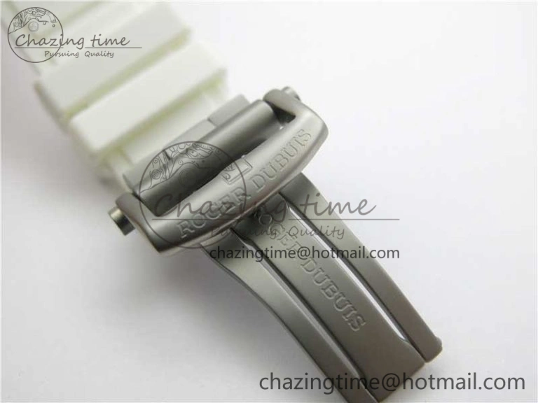 Excalibur Rddbex0479 SS JBF Best Edition Skeleton Dial on White Rubber Strap Tourbillon MoistureWicking 9604