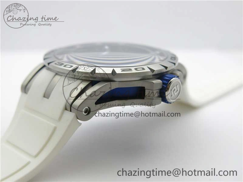 Excalibur Rddbex0479 SS JBF Best Edition Skeleton Dial on White Rubber Strap Tourbillon MoistureWicking 9604