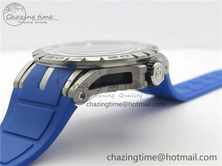 Excalibur Sports Tourbillon SS JBF Best Edition Skeleton Black Dial on Blue Rubber Strap Thermal 9598
