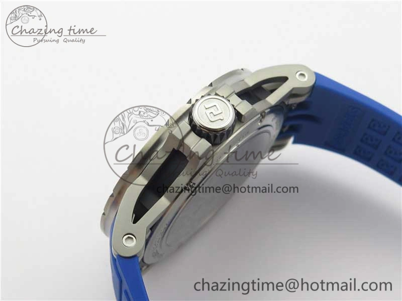 Excalibur Sports Tourbillon SS JBF Best Edition Skeleton Black Dial on Blue Rubber Strap Thermal 9598