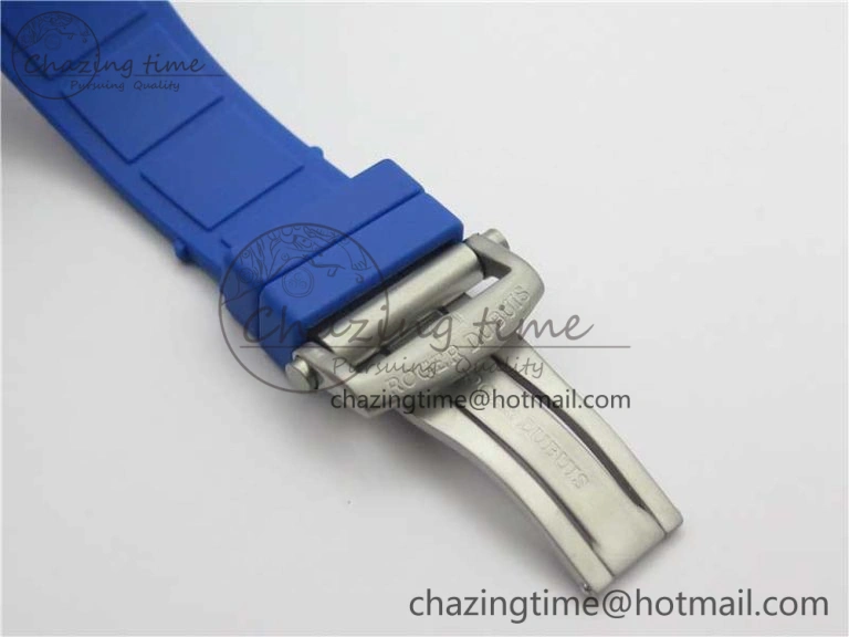 Excalibur Sports Tourbillon SS JBF Best Edition Skeleton Black Dial on Blue Rubber Strap Thermal 9598