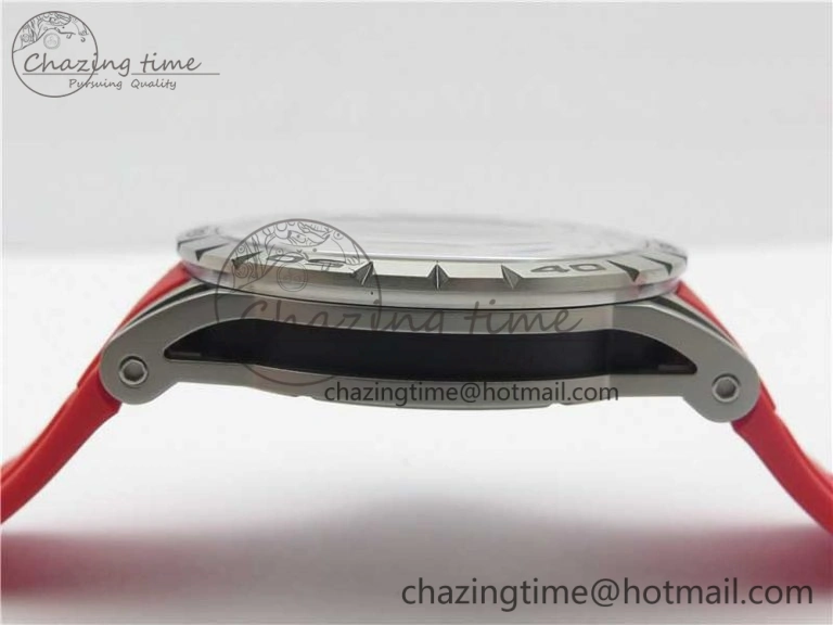 Excalibur Sports Tourbillon SS JBF Best Edition Skeleton Black Dial on Red Rubber Strap Casual 9600