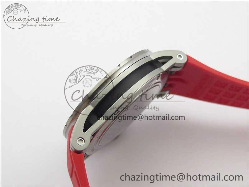 Excalibur Sports Tourbillon SS JBF Best Edition Skeleton Black Dial on Red Rubber Strap Casual 9600