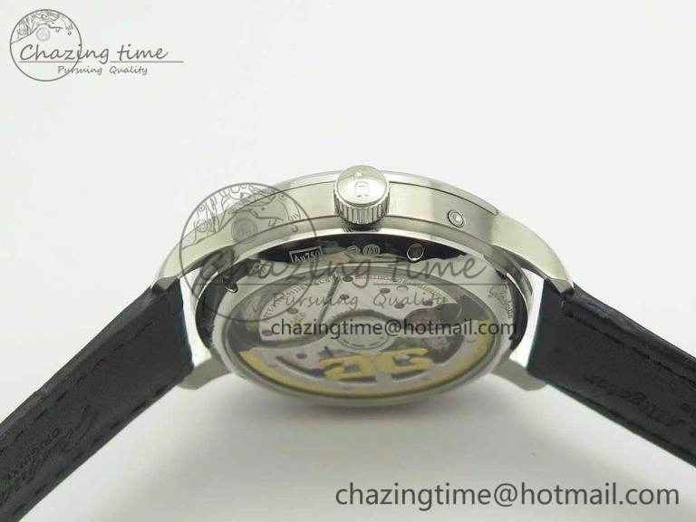 Excellence Panorama 40mm Date Moon Phase SS ETC Marker 1:1 Best Edition Blue Dial on Blue Leather Strap A SportInspired 6634