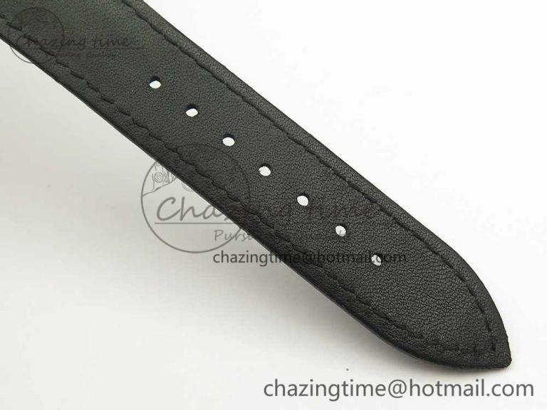 Excellence Panorama Date Moon Phase RG ETCF White Dial on Black Leather Strap A Contemporary 6631