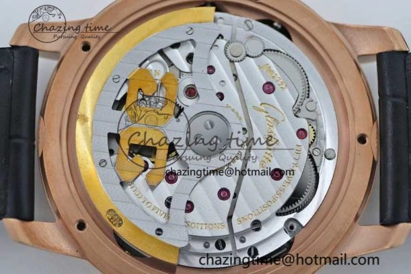 Excellence Panorama Date Moon Phase RG GGR 1:1 Best Edition White Dial on Leather Strap NH Lightweight 6615