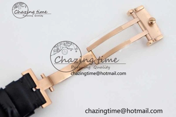 Excellence Panorama Date Moon Phase RG GGR 1:1 Best Edition White Dial on Leather Strap NH Lightweight 6615