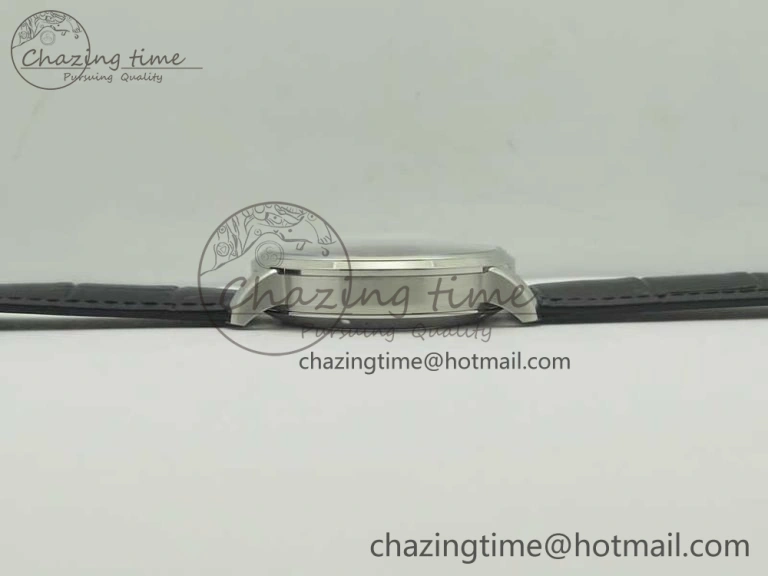 Excellence Panorama Date Moon Phase SS ETC Marker 1:1 Best Edition Blue Dial on Black Leather Strap A Bold 6640