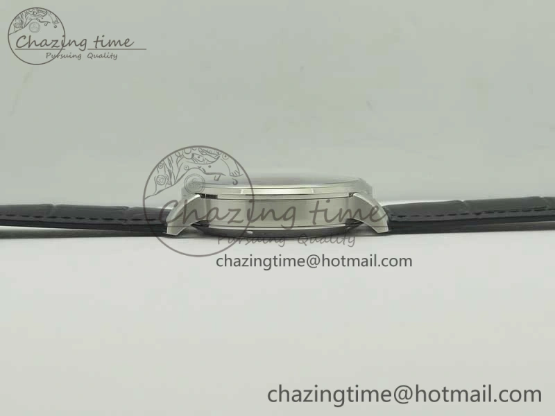 Excellence Panorama Date Moon Phase SS ETC Marker 1:1 Best Edition Blue Dial on Black Leather Strap A Bold 6640