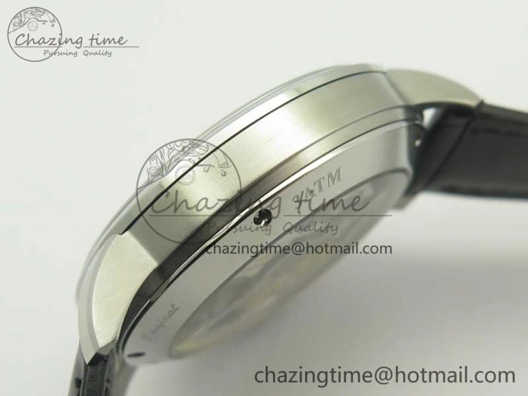 Excellence Panorama Date Moon Phase SS ETC Marker 1:1 Best Edition Blue Dial on Black Leather Strap A Bold 6640