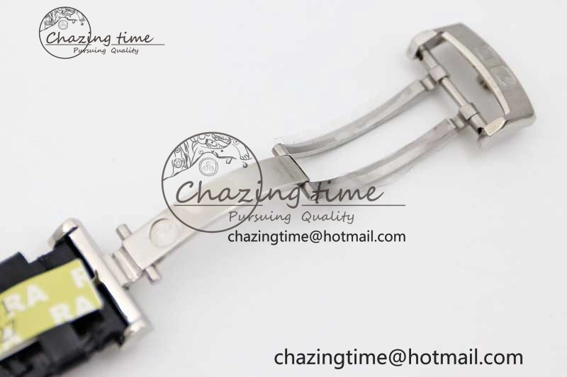 SportInspired Excellence Panorama Date Moon Phase SS GGR 1:1 Best Edition White Dial on Leather Strap NH 6619