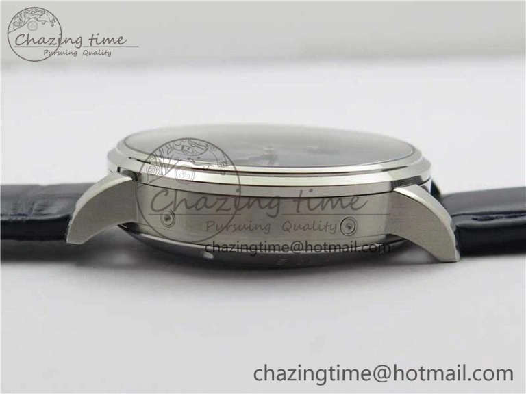 Excellence Panorama Date Moon Phase SS V9F Blue Dial on Blue Leather Strap A Affordable 6622
