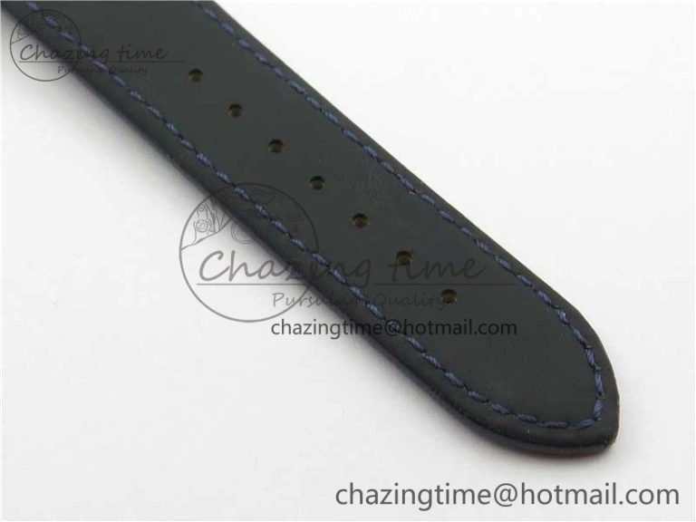 Excellence Panorama Date Moon Phase SS V9F Blue Dial on Blue Leather Strap A Affordable 6622