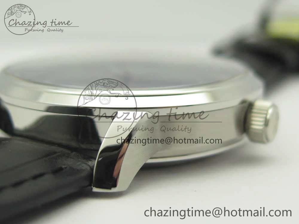 Functional Excellence Panorama Date SS ETCF Blue Dial on Black Leather Strap A 6636