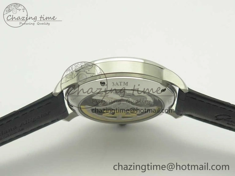 Functional Excellence Panorama Date SS ETCF Blue Dial on Black Leather Strap A 6636