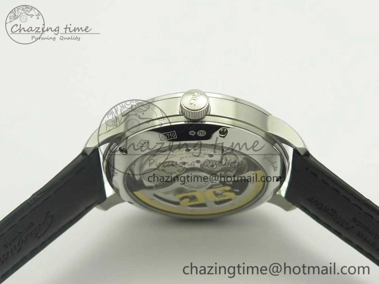 Functional Excellence Panorama Date SS ETCF Blue Dial on Black Leather Strap A 6636