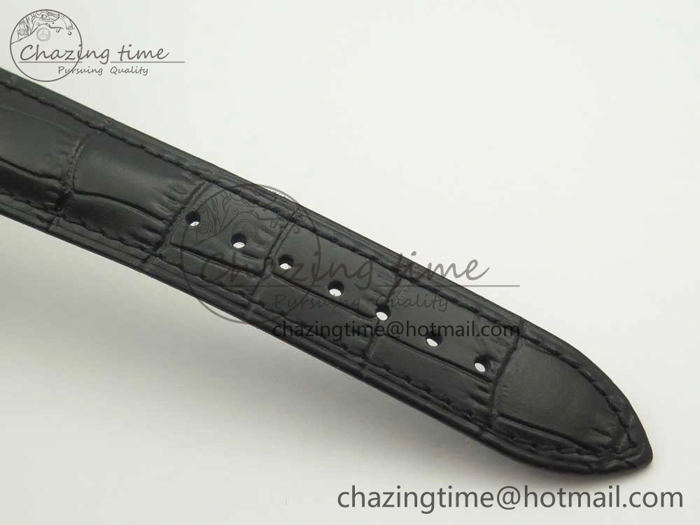 Functional Excellence Panorama Date SS ETCF Blue Dial on Black Leather Strap A 6636