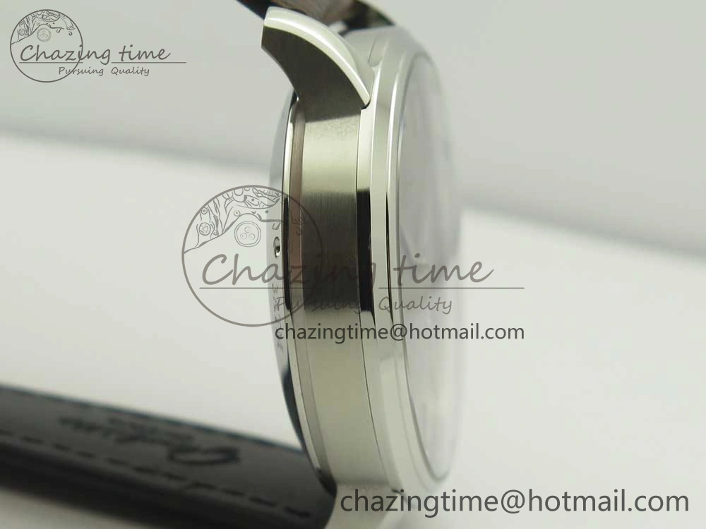 Excellence Panorama Date SS ETCF Gray Dial on Brown Leather Strap A FreshLook 6637