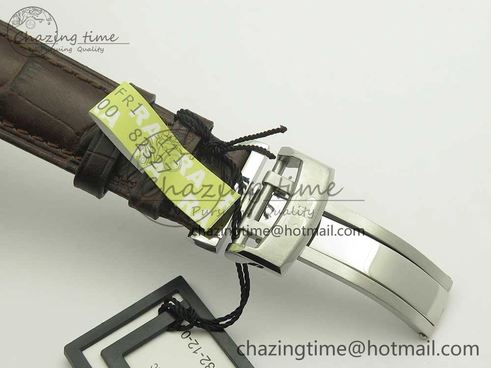 Excellence Panorama Date SS ETCF Gray Dial on Brown Leather Strap A FreshLook 6637