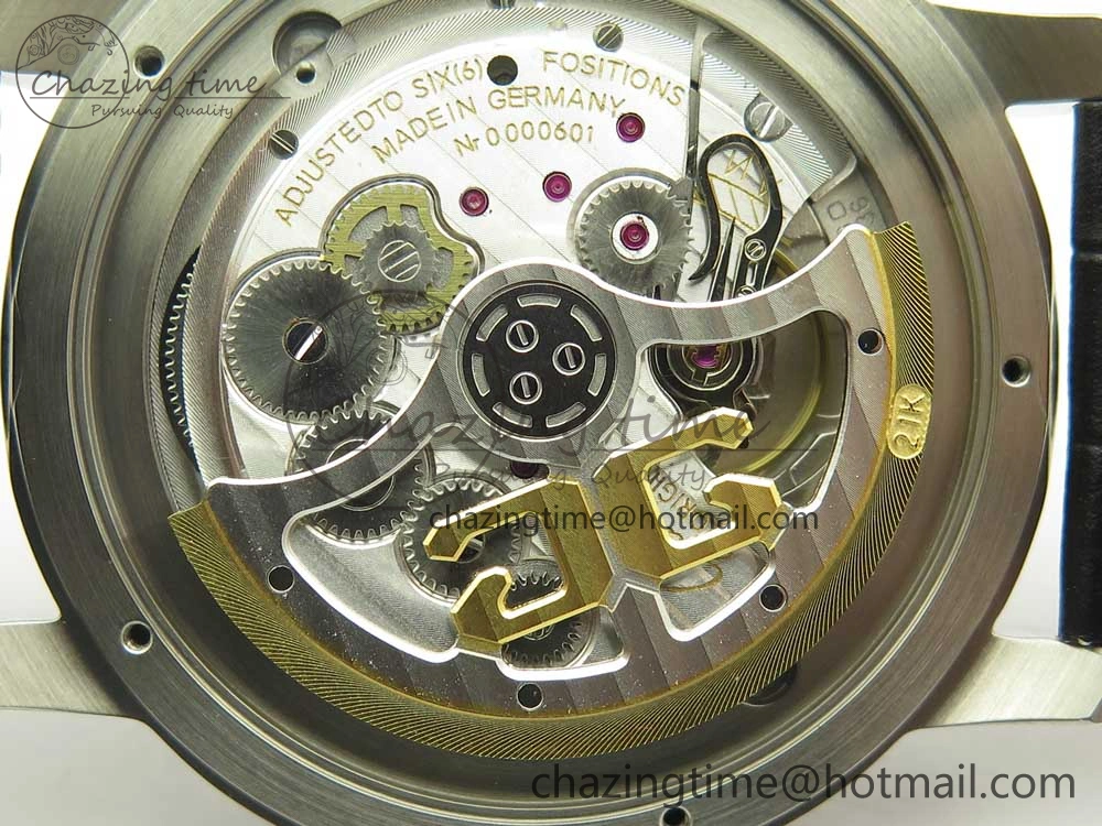 Excellence Panorama Date SS ETCF Gray Dial on Brown Leather Strap A FreshLook 6637