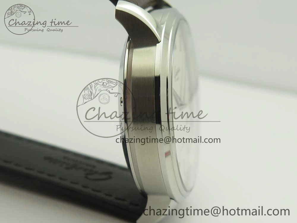 Cozy Excellence Panorama Date SS ETCF White Dial on Brown Leather Strap A 6638