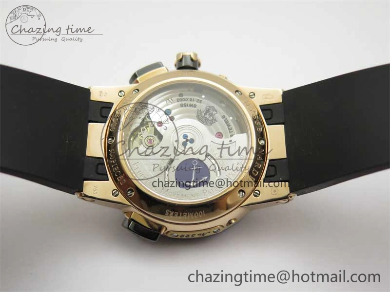 OdorResistant Executive El Toro RG 3EF 1:1 Best Edition Black Dial on Black Rubber Strap Asian UN- 9804