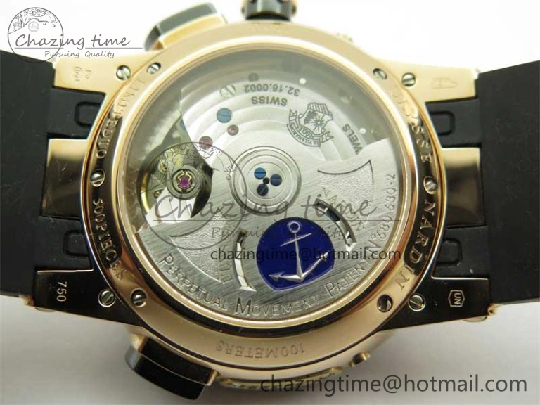 OdorResistant Executive El Toro RG 3EF 1:1 Best Edition Black Dial on Black Rubber Strap Asian UN- 9804