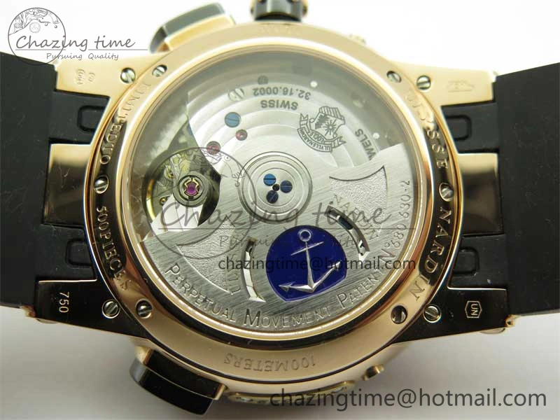 OdorResistant Executive El Toro RG 3EF 1:1 Best Edition Black Dial on Black Rubber Strap Asian UN- 9804
